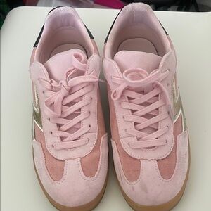 Pink Suede Women's Sneakers
